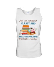 Just An Intelligent Classy And Well-Read Woman With Coffee Addiction (Front) Unisex Tank tile