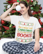 Merry Christmas All I Want For Christmas Is Lots And Lots Of Books (Front) Classic T-Shirt custom-t-shirts-classic-lifestyle-front-335