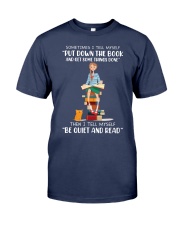 Sometimes I Tell MySelf Put Down The Book And Get Something Done (Front) Premium Fit Mens Tee tile