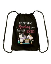 Happiness Is Reading Your Favorite Books (Front) Drawstring Bag tile