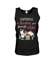 Happiness Is Reading Your Favorite Books (Front) Unisex Tank tile