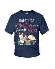 Happiness Is Reading Your Favorite Books (Front) Youth T-Shirt tile
