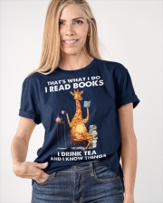 That's What I Do I Read Books I Drink Tea And I Know Things (Front) Classic T-Shirt apparel-classic-tshirt-lifestyle-front-100