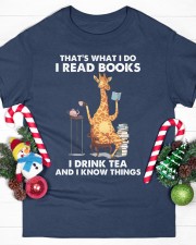 That's What I Do I Read Books I Drink Tea And I Know Things (Front) Classic T-Shirt custom-t-shirts-classic-lifestyle-front-358