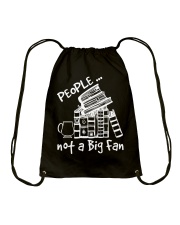 People... Not a Big Fan (Front) Drawstring Bag tile