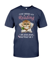 I'm Not Obsessed With Reading I Just Really Really Really Really Like It (Front) Premium Fit Mens Tee tile