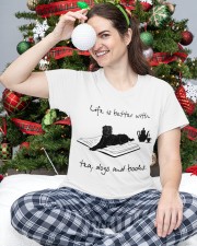Life Is Better With Tea, Dogs And Books (Front) Classic T-Shirt custom-t-shirts-classic-lifestyle-front-335