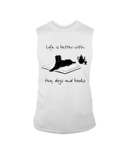Life Is Better With Tea, Dogs And Books (Front) Sleeveless Tee tile