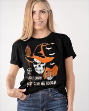 Forget Candy Just Give Me Books (Front) Classic T-Shirt apparel-classic-tshirt-lifestyle-front-100
