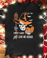 Forget Candy Just Give Me Books (Front) Classic T-Shirt custom-t-shirts-classic-lifestyle-front-354