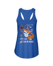 Forget Candy Just Give Me Books (Front) Ladies Flowy Tank tile