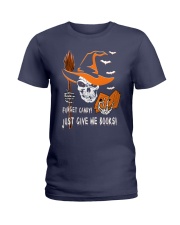 Forget Candy Just Give Me Books (Front) Ladies T-Shirt tile