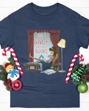 Just A Girl Who Loves Books (Front) Classic T-Shirt custom-t-shirts-classic-lifestyle-front-358