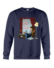 Just A Girl Who Loves Books (Front) Crewneck Sweatshirt tile