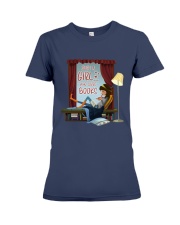 Just A Girl Who Loves Books (Front) Premium Fit Ladies Tee tile