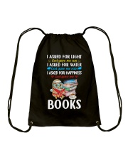 God Gave Me Books (Front) Drawstring Bag tile
