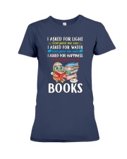 God Gave Me Books (Front) Premium Fit Ladies Tee tile