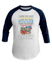 God Gave Me Books (Front) Baseball Tee tile