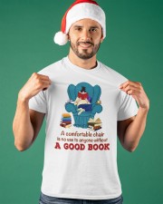 A Comfortable Chair Is No Use To Anyone Without A Good Book (Front) Classic T-Shirt apparel-classic-tshirt-lifestyle-front-85