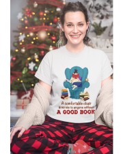 A Comfortable Chair Is No Use To Anyone Without A Good Book (Front) Classic T-Shirt custom-t-shirts-classic-lifestyle-front-325