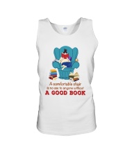 A Comfortable Chair Is No Use To Anyone Without A Good Book (Front) Unisex Tank tile