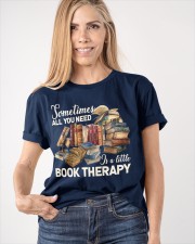 Sometimes All You Need Is A Little Book Therapy (Front) Classic T-Shirt apparel-classic-tshirt-lifestyle-front-100