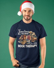 Sometimes All You Need Is A Little Book Therapy (Front) Classic T-Shirt apparel-classic-tshirt-lifestyle-front-84