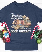 Sometimes All You Need Is A Little Book Therapy (Front) Classic T-Shirt custom-t-shirts-classic-lifestyle-front-358