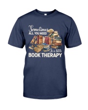 Sometimes All You Need Is A Little Book Therapy (Front) Premium Fit Mens Tee tile