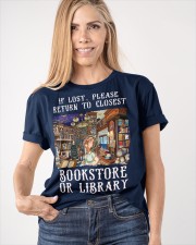 If Lost Please Back To Closest Bookstore Or Library (Front) Classic T-Shirt apparel-classic-tshirt-lifestyle-front-100