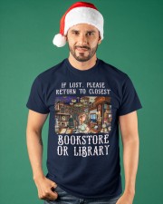 If Lost Please Back To Closest Bookstore Or Library (Front) Classic T-Shirt apparel-classic-tshirt-lifestyle-front-84