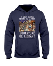 If Lost Please Back To Closest Bookstore Or Library (Front) Hooded Sweatshirt tile