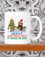 Merry Christmas Easily Distracted By Christmas And Books Mug ceramic-mug-lifestyle-48