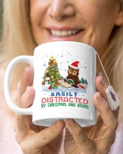 Merry Christmas Easily Distracted By Christmas And Books Mug ceramic-mug-lifestyle-67