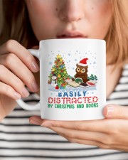 Merry Christmas Easily Distracted By Christmas And Books Mug ceramic-mug-lifestyle-94