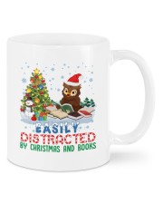 Merry Christmas Easily Distracted By Christmas And Books Mug front