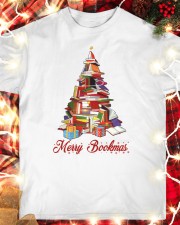 Merry Christmas Merry Christmas Books Xmas Tree (Front) Classic T-Shirt custom-t-shirts-classic-lifestyle-front-354