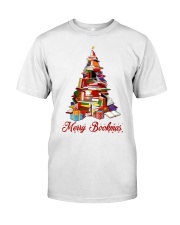 Merry Christmas Merry Christmas Books Xmas Tree (Front) Premium Fit Mens Tee tile