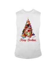 Merry Christmas Merry Christmas Books Xmas Tree (Front) Sleeveless Tee tile