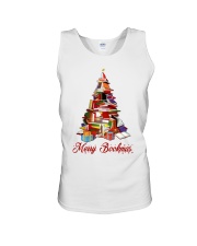 Merry Christmas Merry Christmas Books Xmas Tree (Front) Unisex Tank tile