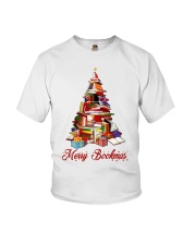 Merry Christmas Merry Christmas Books Xmas Tree (Front) Youth T-Shirt tile