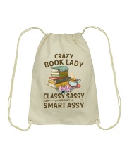 Crazy Book Lady Classy Sassy And A Bit Smart Assy (Front) Drawstring Bag tile