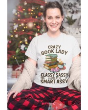 Crazy Book Lady Classy Sassy And A Bit Smart Assy (Front) Classic T-Shirt custom-t-shirts-classic-lifestyle-front-325