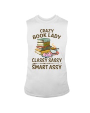 Crazy Book Lady Classy Sassy And A Bit Smart Assy (Front) Sleeveless Tee tile