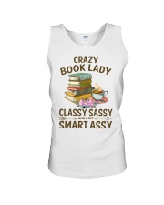Crazy Book Lady Classy Sassy And A Bit Smart Assy (Front) Unisex Tank tile