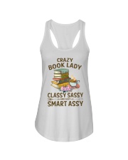 Crazy Book Lady Classy Sassy And A Bit Smart Assy (Front) Ladies Flowy Tank tile