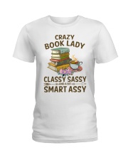 Crazy Book Lady Classy Sassy And A Bit Smart Assy (Front) Ladies T-Shirt tile