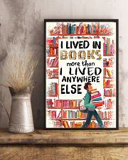 I LIVED IN BOOKS MORE THAN I LIVED ANYWHERE ELSE 11x17 Poster lifestyle-poster-3