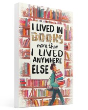 I LIVED IN BOOKS MORE THAN I LIVED ANYWHERE ELSE canvas-wrap-print tile