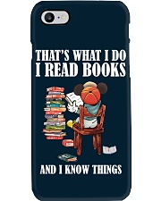 That Is What I Do I Read Books And I Know Things (Front) Phone Case tile